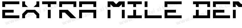 Extra Mile Demo字体转换